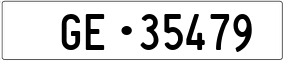 Trailer License Plate